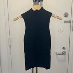 Madewell Pearson Mockneck Sweater Tank in True Black Photo 4