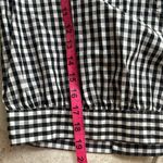 Madewell Short-Sleeve Wrap Top in Gingham Check Photo 12