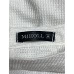Miholl Women's White Lace Crew Neck Long Sleeve Waffle Knit Sweater Top Size M Size M Photo 2