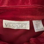 VS Sport Red Velvet Tunic Top Holiday Party Mandarin Chic Size XL Photo 7