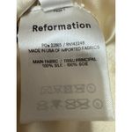 Reformation NEW Gold 100% Silk Sleeveless Cami Camisole Smocked Crop Tank Top 10 Photo 4