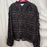 Evereve Women’s XL Dana Patterned Blouse Career Office Core Work Photo 0