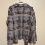 Elegant Plaid Blazer in Gray and Black Size L Photo 7