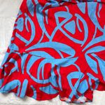 Sugar Lips Ohana Bayla Deep V Maxi Dress Women's Size Large 100% Rayon Red, Blue Photo 15