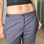 Grey pinstripe trousers with button detailing #pinstripe Gray Size 6 Photo 1