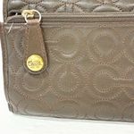 Coach  Julia Oh Snap Back Patent Brown Wallet Checkbook Multi Card Slot Photo 1