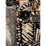 Ruby Rd Petite Black White Geometric Print Beaded Collar Jacket Women 12P Photo 3