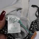 Kona Sol  Textured Gingham Ruched Full Coverage One Piece Swimsuit Size Small Photo 6