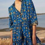 Veronica Beard  Hawken Tiered Paisley-Print Stretch-Silk Mini Dress Size 6 Photo 2