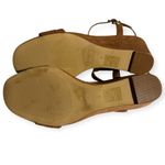 J.Crew  women’s cedar wood color suede wedge sandals size 8 Photo 3