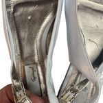 Spiegel Vintage  White Peep Toe 
Slingback Flats Size 8‎ Adjustable Strap Shoes Photo 1