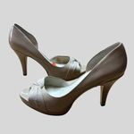 Nine West  Women's Peep Toe Stiletto Heels  Beige Size 10 Photo 8