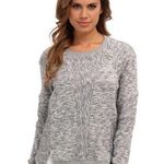 Rebecca Taylor  ottoman gray lace up sweat shirt Photo 1