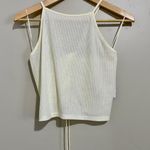 BP . Women’s Ribbed Tie Back Tank Ivory NWT Photo 0
