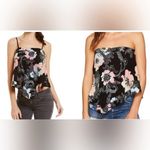 Free People  Floral Coral Convertible Strap Tube Top, sz Large 🦋 Photo 1