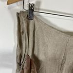 RICHARD MALCOLM Pants Womens Size 12 Beige 100% Irish Linen Wide Leg Lightweight Tan Photo 10