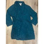 Cachet Vintage Shiny Emerald Nightgown and Robe Set Large No Belt Green Photo 1