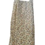 Vintage 90s Floral Dress Sleeveless Side Slit Cottagecore Wedding Guest Dress Size L Photo 2