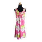 Lilly Pulitzer SilkJersey Dress 73% silk, cotton size Medium Photo 3