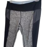 Tangerine High Rise Athletic Stretchy Leggings Sz Small Running  Gray Black Mesh Photo 1