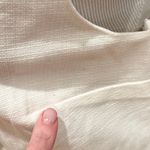 Kendall + Kylie White Tweed Dress Textured Vneck Mini Lace Up M Photo 7