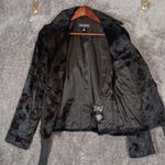 Club Monaco Faux Fur Womens Jacket Black Old Money Office Womens SP Photo 2