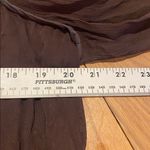 Carlisle  Vtg Sheer Whimsigoth Top w Ruffles w Silk Cami Chocolate Brown Blue 8 Photo 8