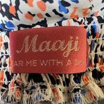 Maaji Floral Cover-Up Maxi Dress Beige Women’s Size Medium Photo 7