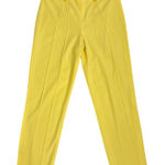 BCBGMAXAZRIA  Preppy Professional Yellow Pintuck Ankle Dress Pants Size Small Photo 0
