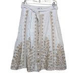 Johnny Was Embroidered Linen Skirt - Size XS - EUC Photo 0