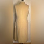 Kenar WomensNeutral Minimalist Crêpe/Tan Wool Blend Sleeveless Midi Dress|Size:8 Photo 2