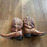 J.B. Dillon Square Toe Leather Western Cowgirl Boots Women’s Size 11B Brown Photo 6