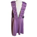 ASOS NWT  Bow Strap Back A Line Mini Dress lilac Sz 14 Photo 6