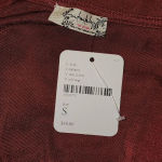 Free People NWT Intimately Free‎ People Womens Red Wine  Listen Up Layering V Neck Top Small Photo 3