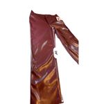Joie NWT  Burgundy Faux Leather Pant - Size 6 Photo 13