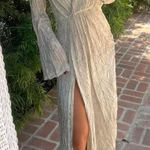 TJD beige scale maxi dress White Size M Photo 0