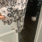 Sew in love Leopard Print Women's long sleeve top medium Black Size L Photo 2