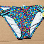 Hobie Women’s  Small Adjustable Side Tie Hipster Floral Swim Bikini Bottom NWT Photo 0