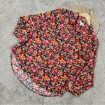 Sundance  Women’s Floral Button Down Shirt Longsleeve Lightweight Multicolor L Photo 0