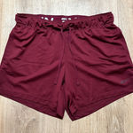 Nike | Dri-FIT Women's Burgundy Athletic Workout Gym Running Shorts Photo 0