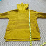 Anthropologie  MOTH Ribbed Turtleneck High-Lo Hem Sweater Slit Sides Pullover Photo 13