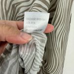 Princess Polly Blouse 6 Beige Brown Swirl Print Y2K Sheer Button Down Top Indie Photo 3