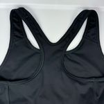 Nike  Swoosh Futura Womens Sports Bra Sz XS Black White Dri Fit Photo 8