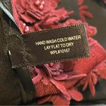 AQUA Red and Black Sheath Mini Dress with Notched Collar Photo 6