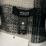 AQUA  Scarf Collar Coat in Black/White, Size XL NEW w/Tag Retail $178 Photo 5