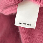 Banana Republic Cashmere Hoodie Pink Ribbed Pullover Pocket Luxury Sweater Sz XS Photo 5