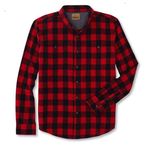 Roebuck & Co. Red Buffalo Plaid Button Up Shirt NWT Photo 1