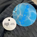 Decree Last chance…Black High Waist Bikini Bottom Swim Brief Swimsuit Ribbed 2X New Photo 4