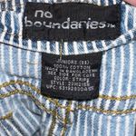 No Boundaries  Striped Denim Skirt Photo 3