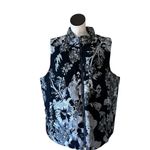 NWOT Applique Jacquard Puffer Vest Jacket Chico's 1 US M Photo 5